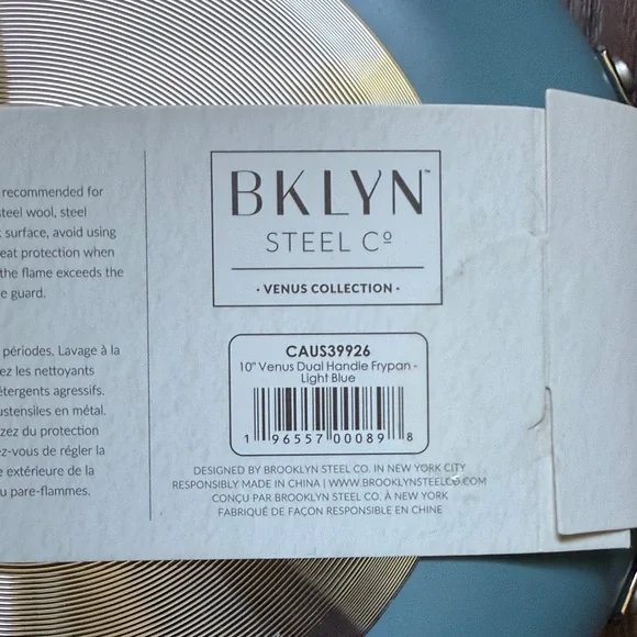 Blue Ceramic Nonstick Dual Handle Fry Pan - Picture 4 of 7